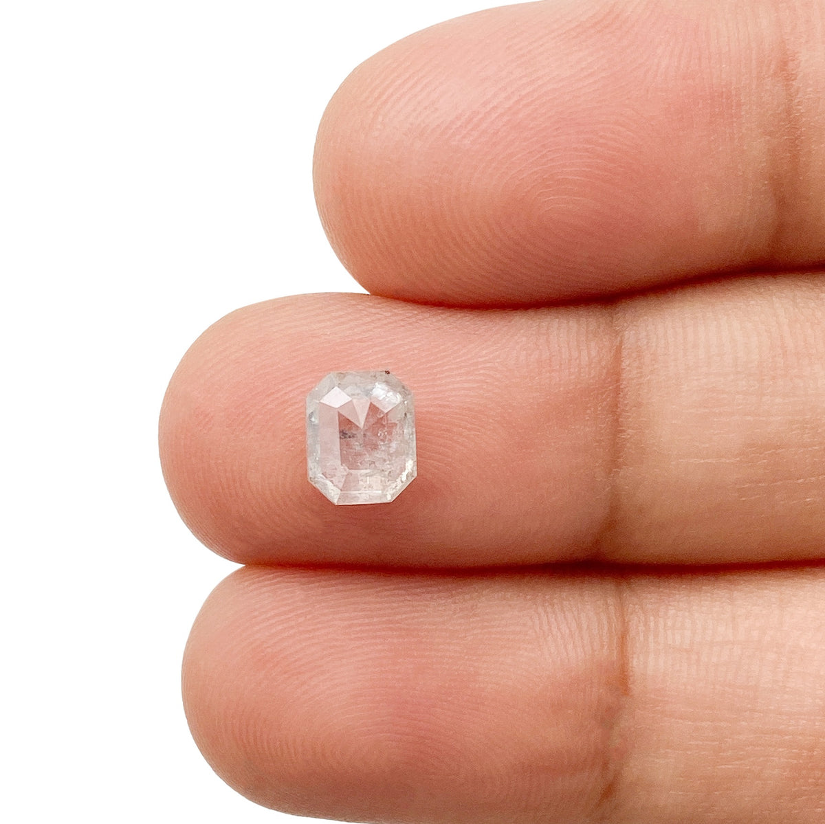 1.10ct | Rustic Emerald Shape Step Cut Diamond - Modern Rustic Diamond