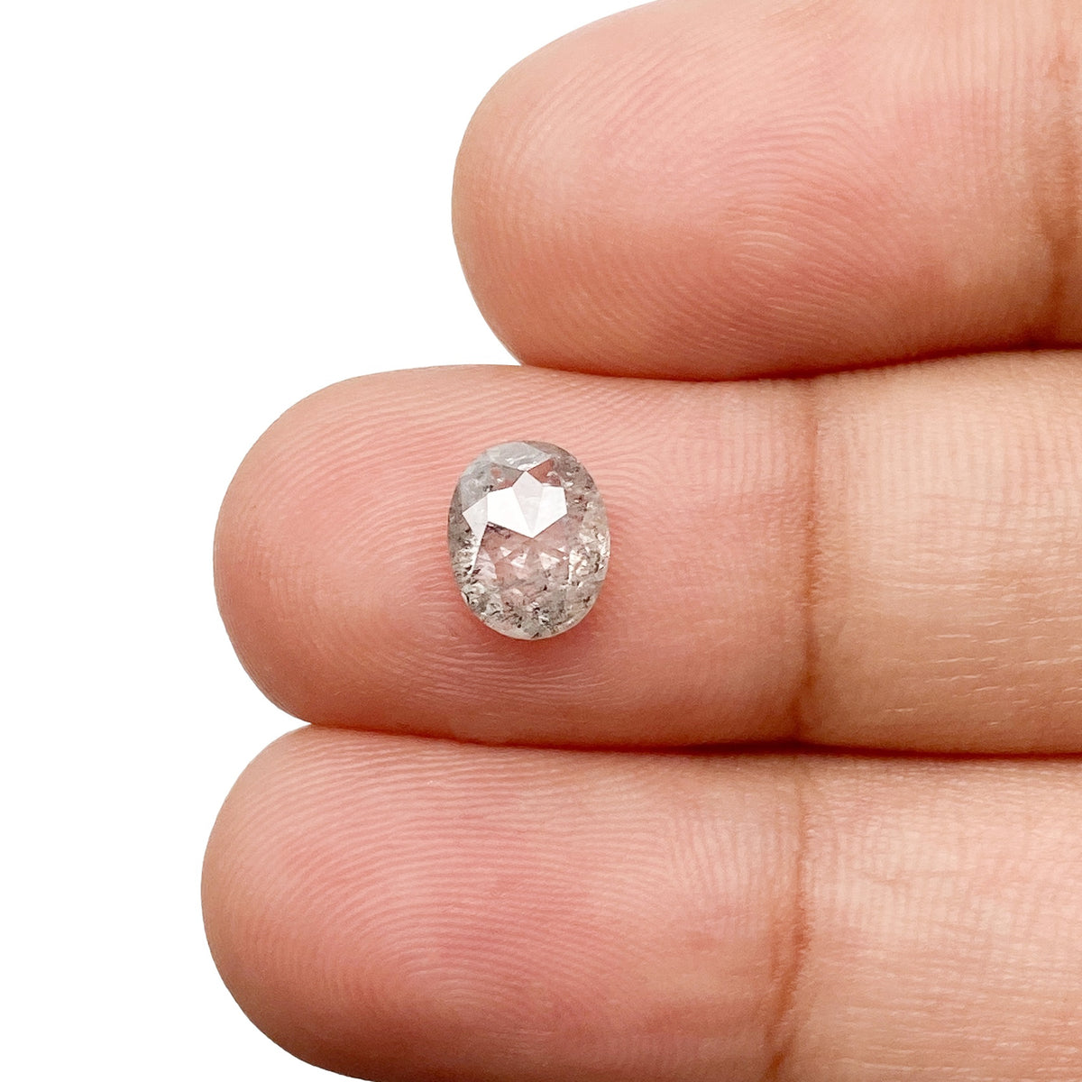1.10ct | Rustic Oval Shape Rose Cut Diamond - Modern Rustic Diamond