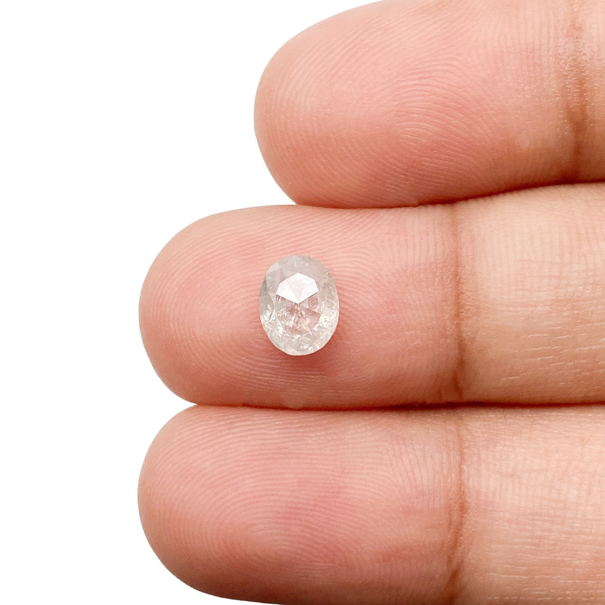 1.10ct | Rustic Oval Shape Rose Cut Diamond - Modern Rustic Diamond