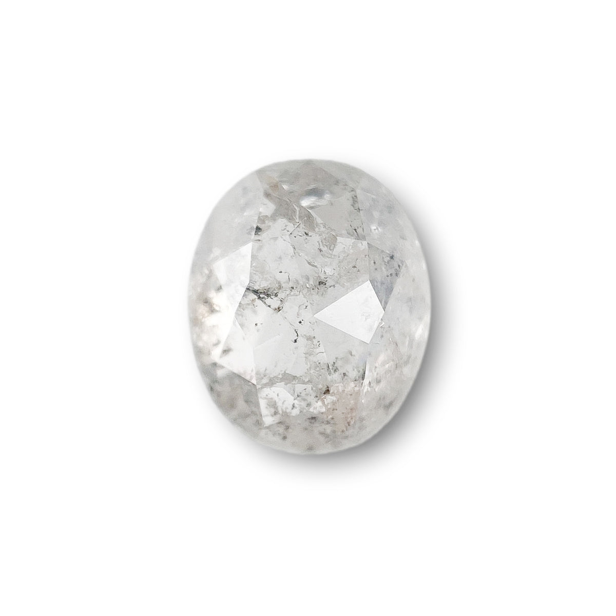 1.10ct | Rustic Oval Shape Rose Cut Diamond - Modern Rustic Diamond
