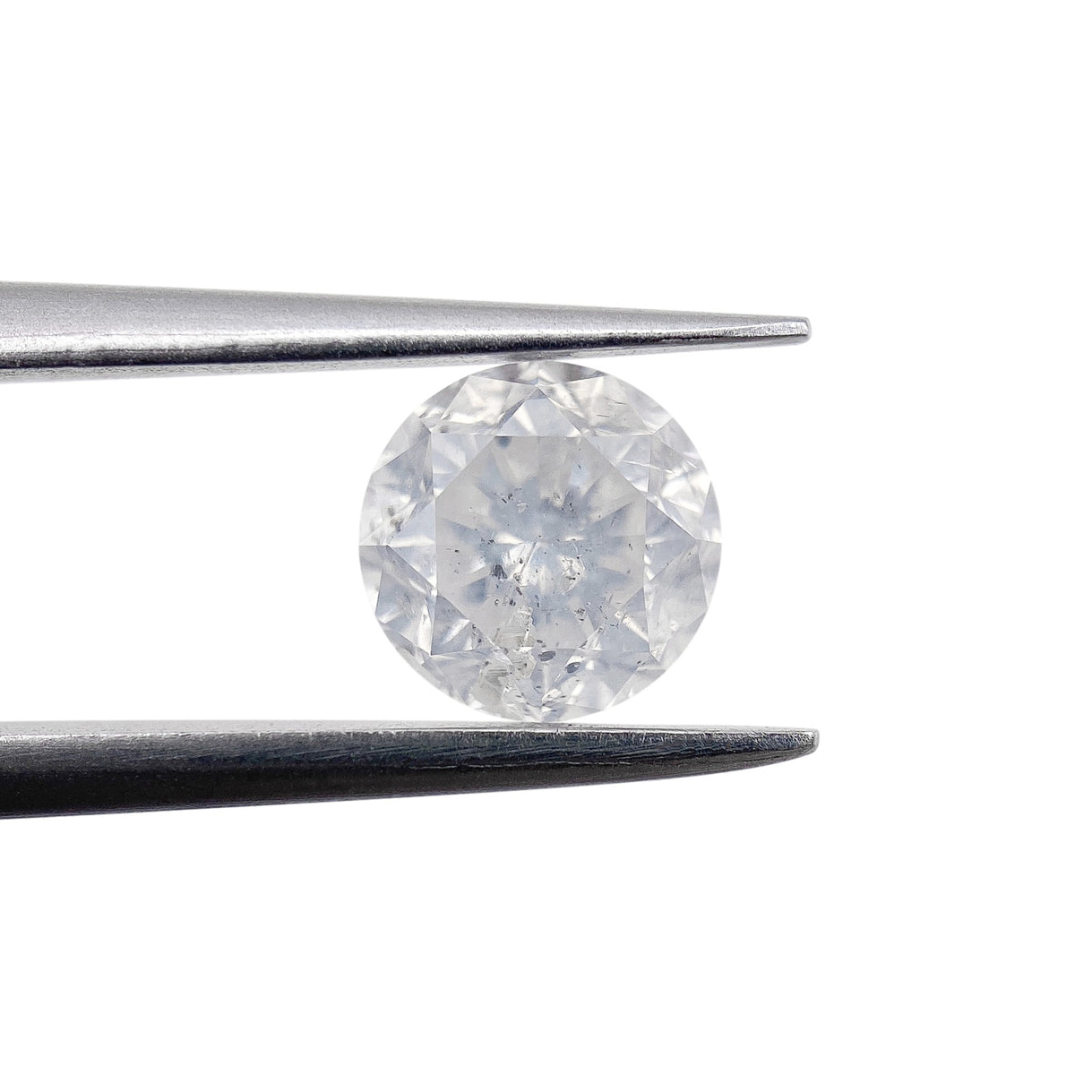 1.10ct | Salt & Pepper Round Shape Brilliant Cut Diamond - Modern Rustic Diamond
