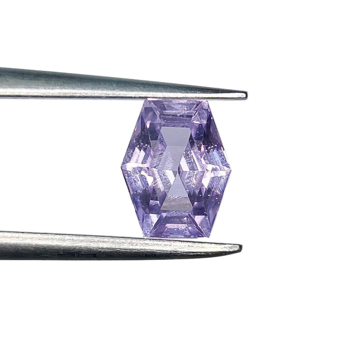 1.10ct | Step Cut Hexagon Shape Purple Sapphire-Modern Rustic Diamond