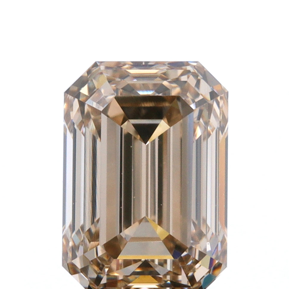 1.02ct | Champagne VVS Emerald Shape Step Cut Diamond