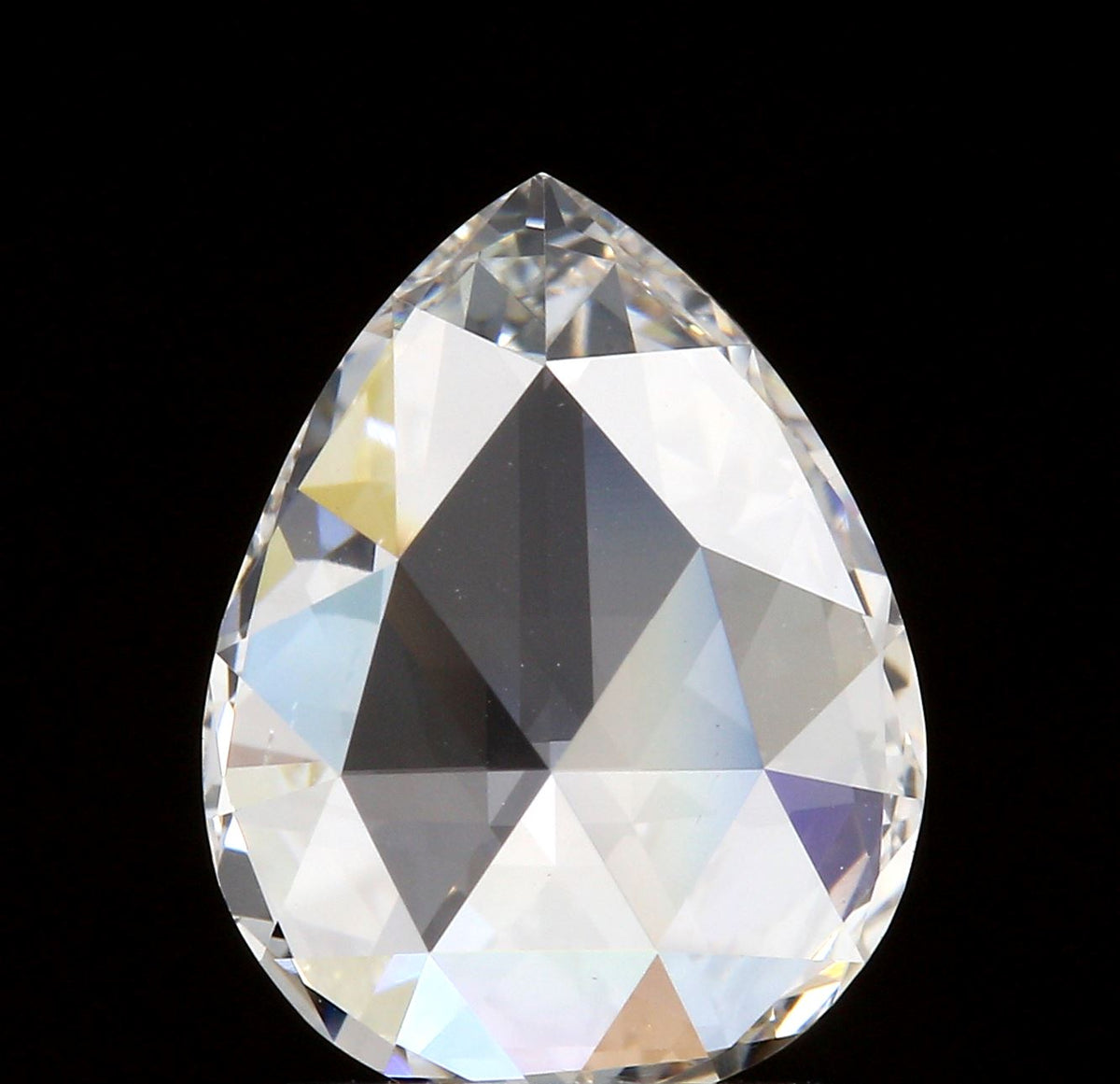 1.11ct | Champagne VVS Pear Shape Rose Cut Diamond - Modern Rustic Diamond