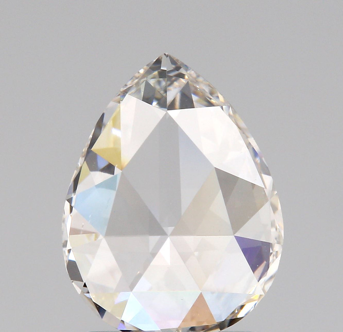 1.11ct | Champagne VVS Pear Shape Rose Cut Diamond - Modern Rustic Diamond