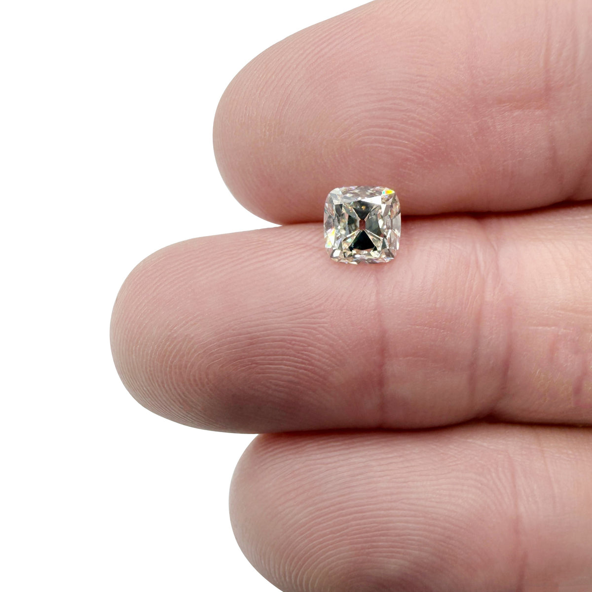 1.11ct | L/VS1 Cushion Shape Old Mine Cut Diamond (GIA) - Modern Rustic Diamond