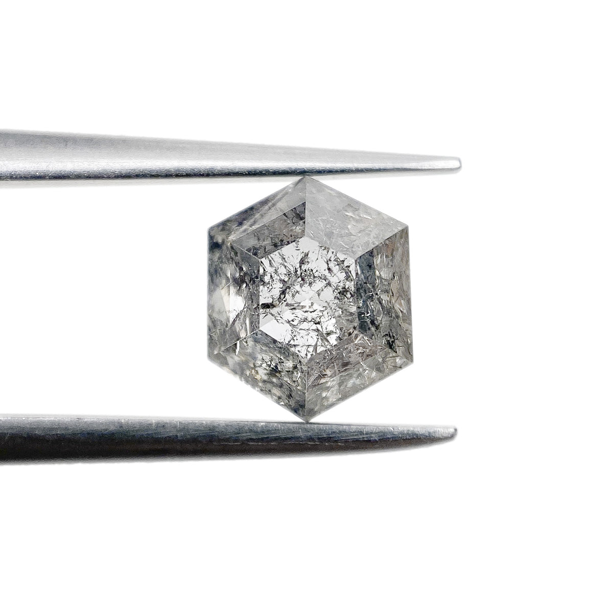 1.11ct | Rustic Hexagon Shape Rose Cut Diamond - Modern Rustic Diamond