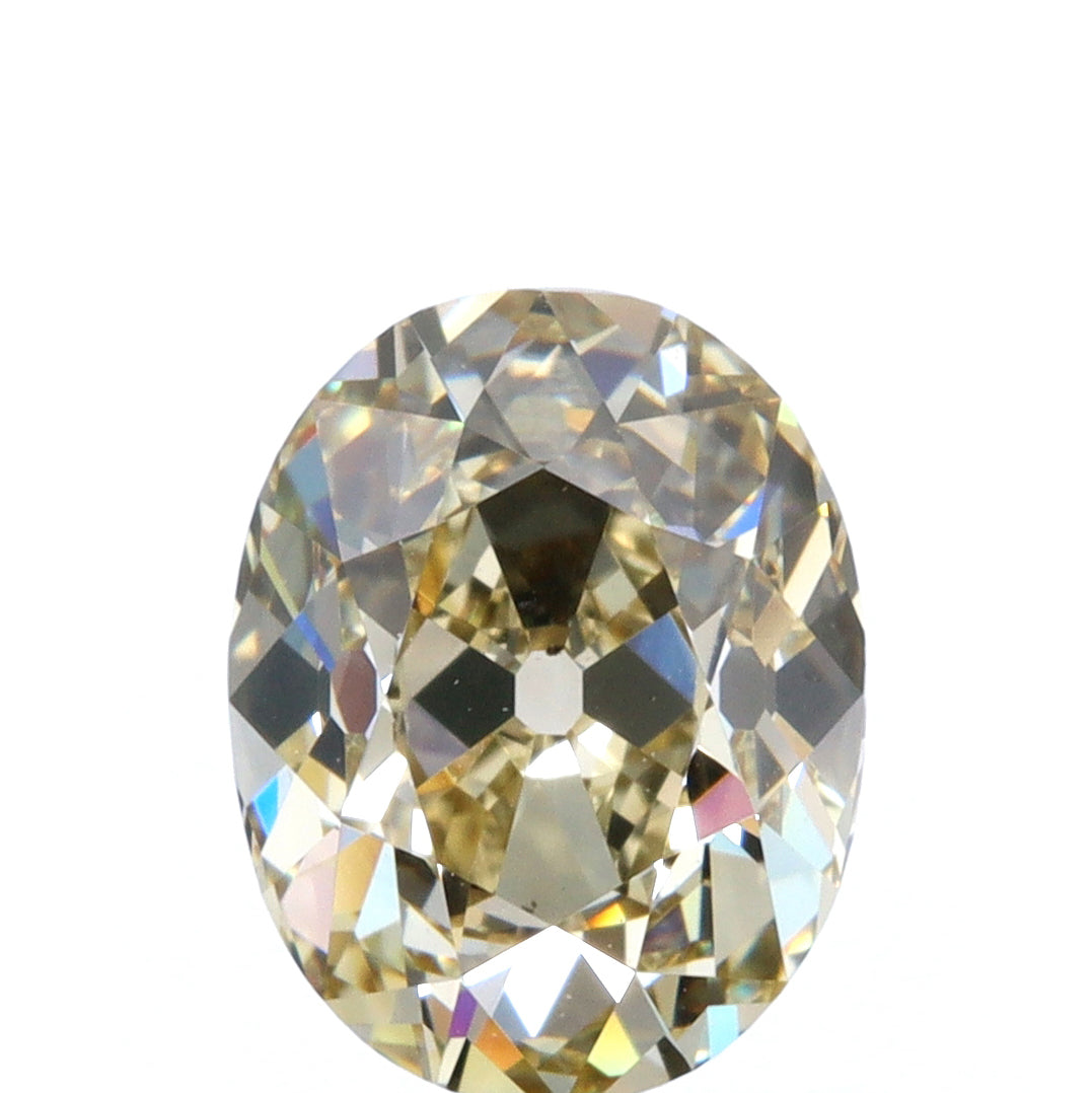 1.12ct | Champagne VS-SI Oval Shape Old Mine Cut Diamond - Modern Rustic Diamond