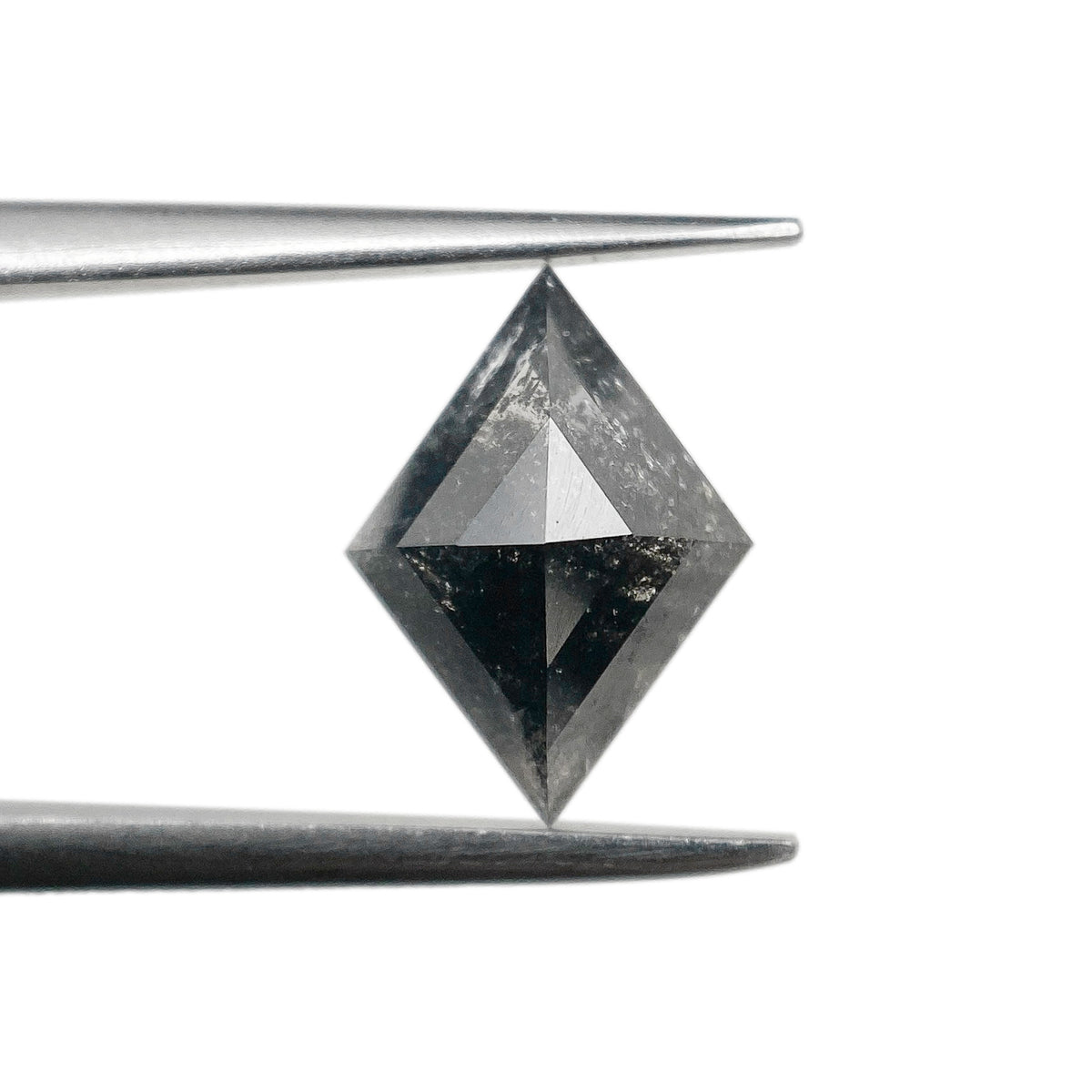 1.12ct | Salt & Pepper Lozenge Shape Step Cut Diamond - Modern Rustic Diamond