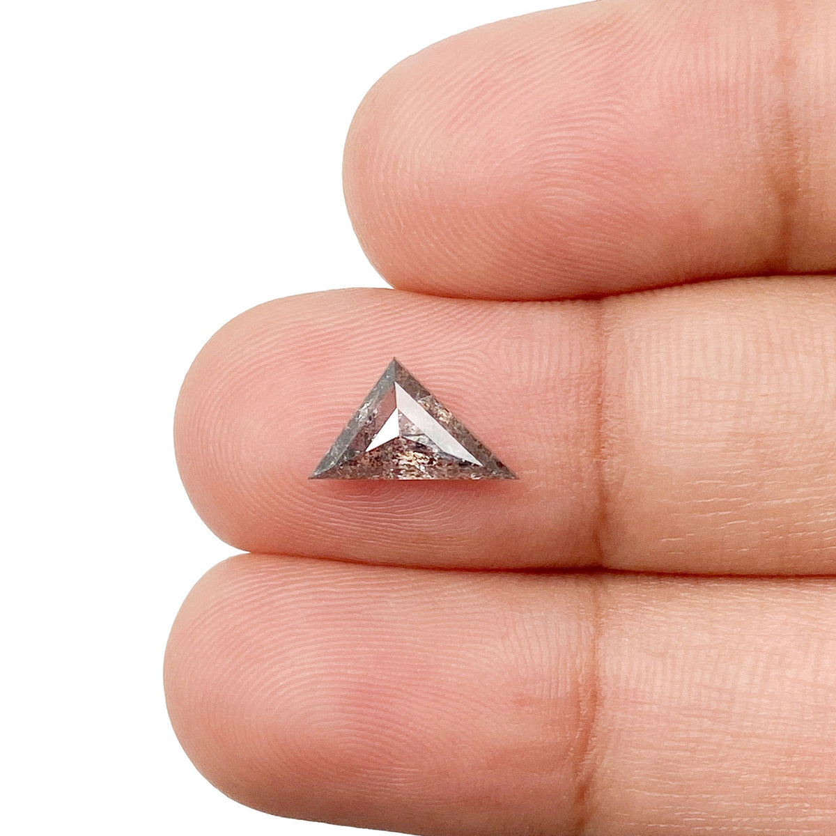1.12ct | Rustic Triangular Shape Rose Cut Diamond - Modern Rustic Diamond