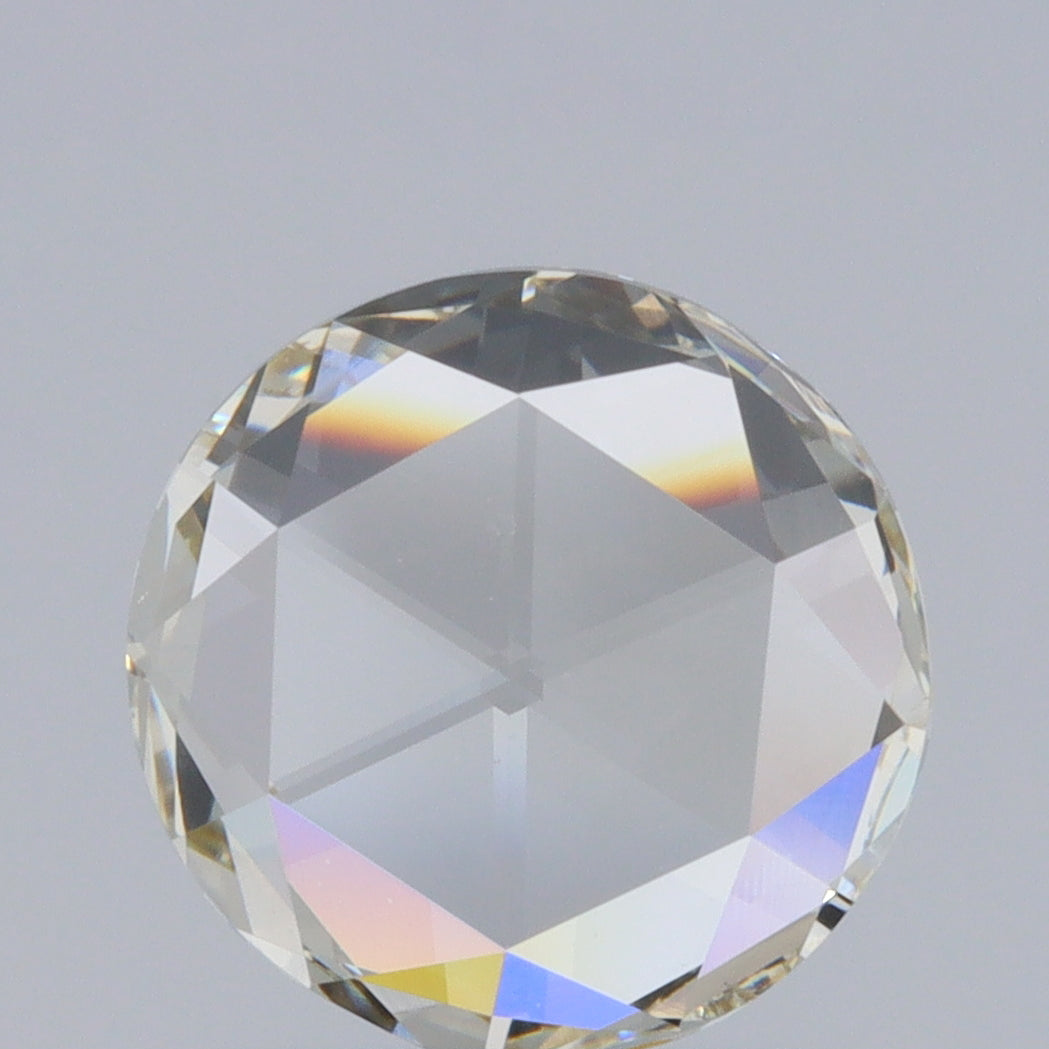 1.13ct | Champagne VS Round Shape Rose Cut Diamond - Modern Rustic Diamond