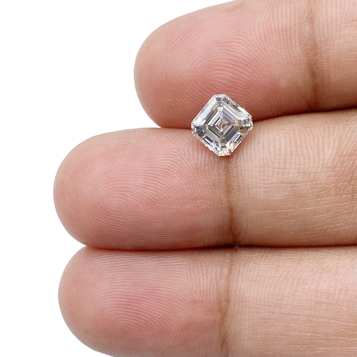 1.13ct | Light brown VVS Asscher Shape Step Cut Diamond - Modern Rustic Diamond