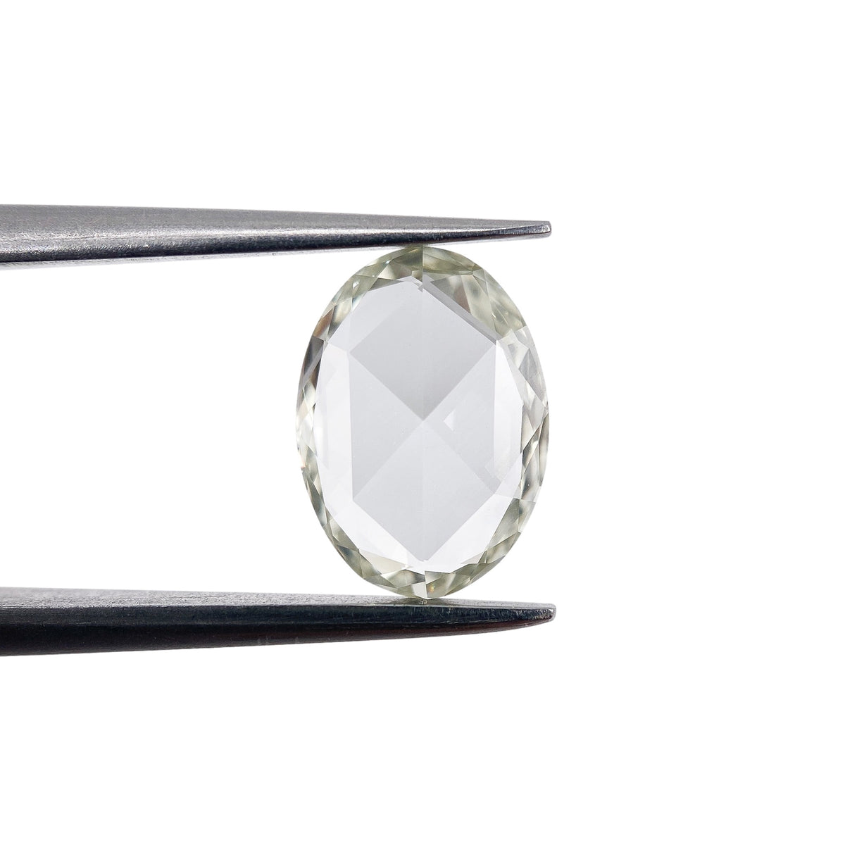 1.13ct | Light Color VVS Oval Shape Rose Cut Diamond - Modern Rustic Diamond