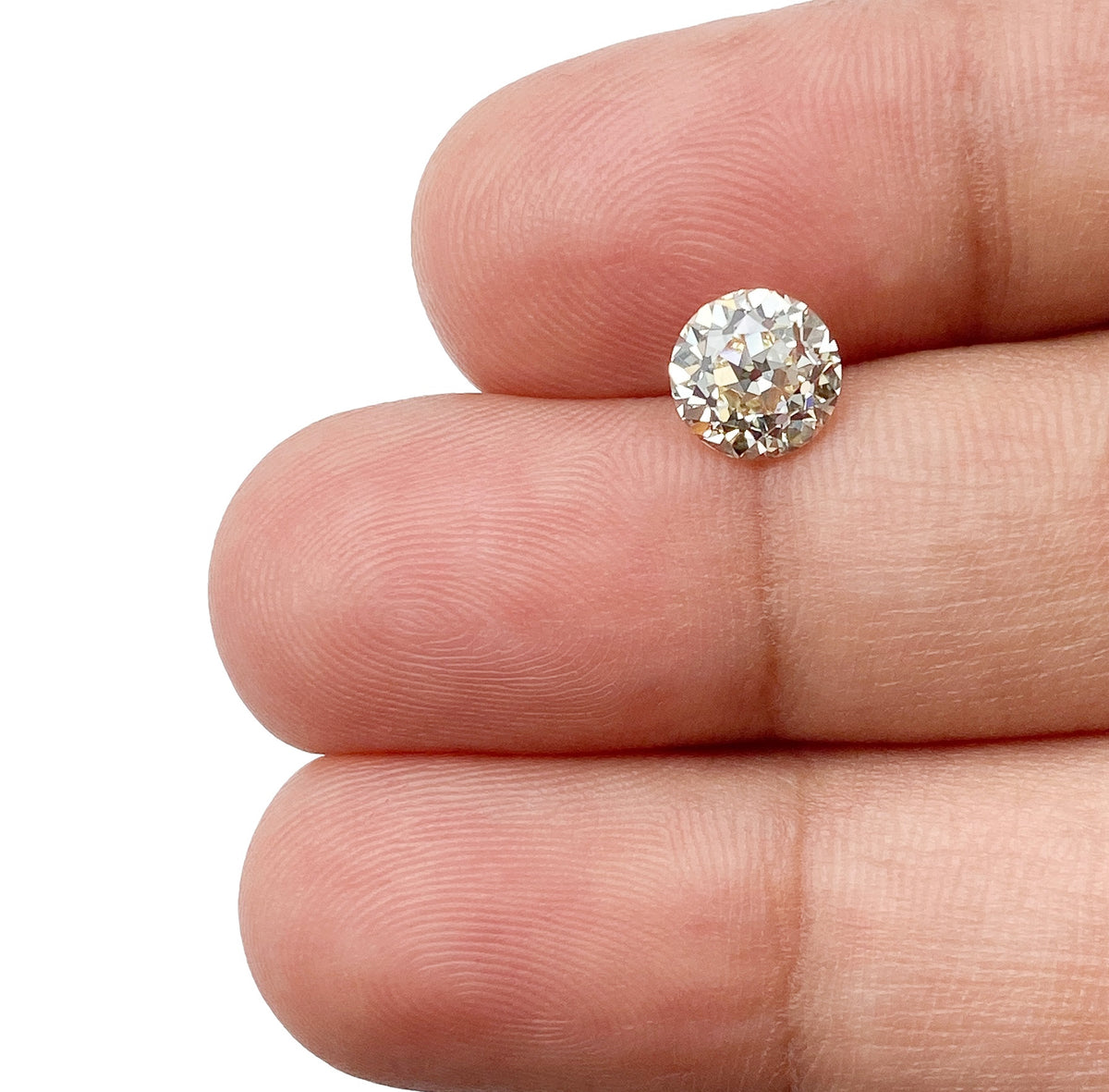 1.13ct | Light Color VVS Round Shape Old European Cut Diamond - Modern Rustic Diamond