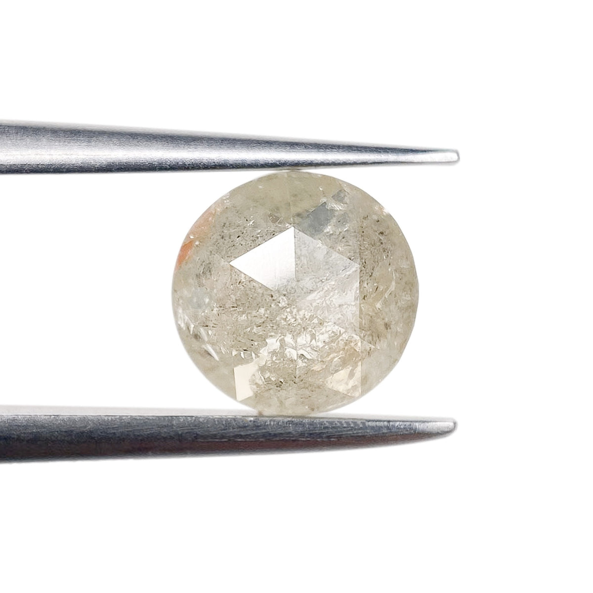 1.13ct | Salt & Pepper Round Shape Rose Cut Diamond - Modern Rustic Diamond