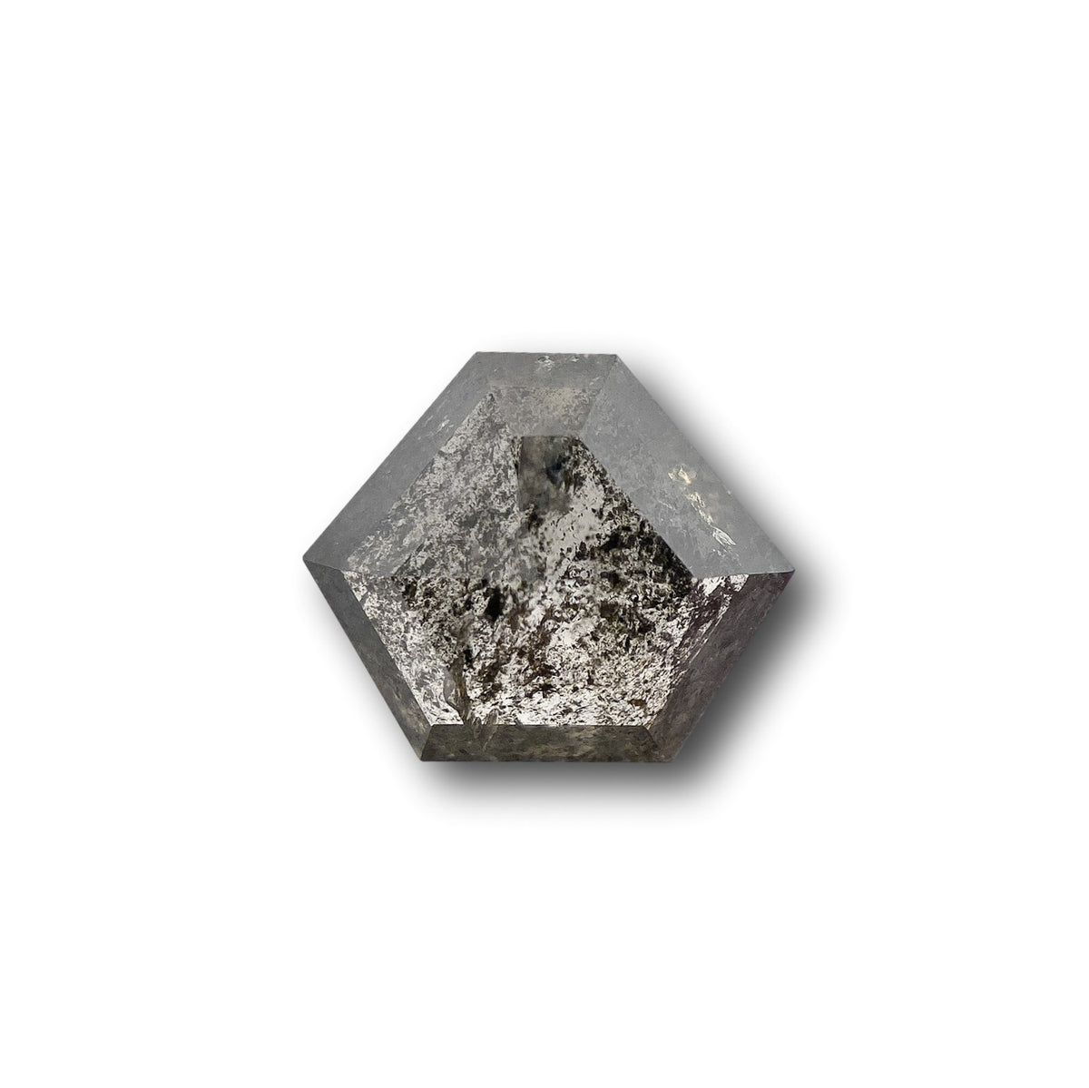 2.33ct | Salt & Pepper Shield Shape Rose Cut Diamond