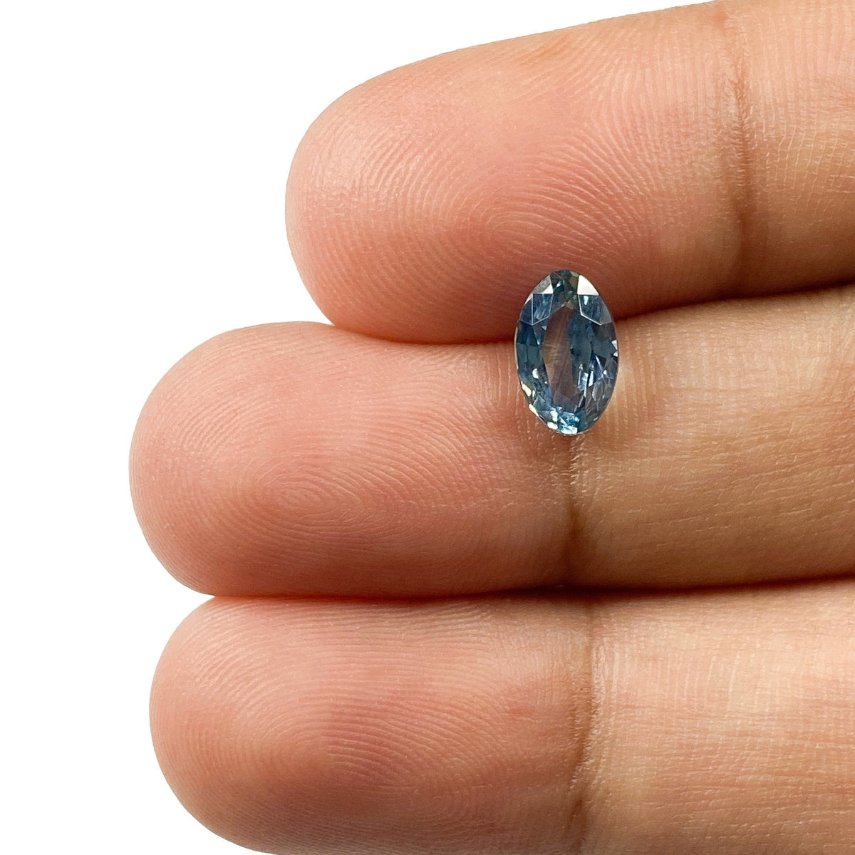 1.14ct | Brilliant Cut Oval Shape Blue Sapphire-Modern Rustic Diamond