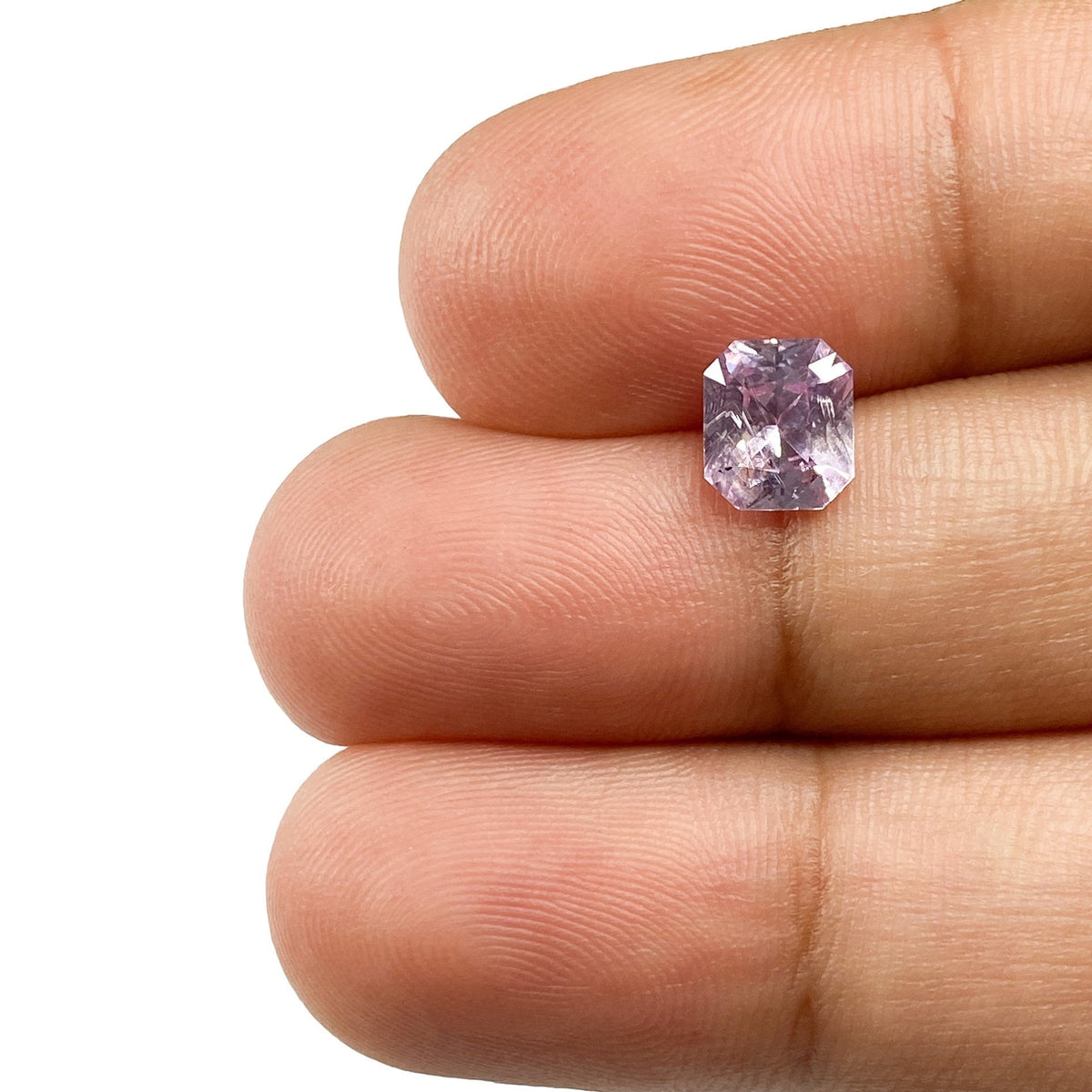 1.14ct | Radiant Cut Violet Sapphire-Modern Rustic Diamond