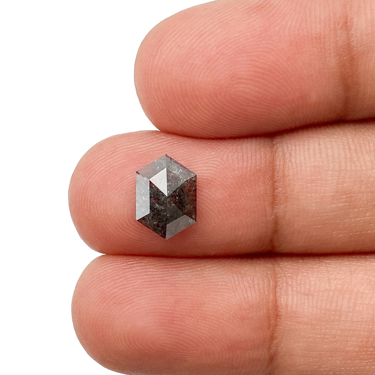 1.14ct | Rustic  Hexagon Shape Rose Cut Diamond - Modern Rustic Diamond