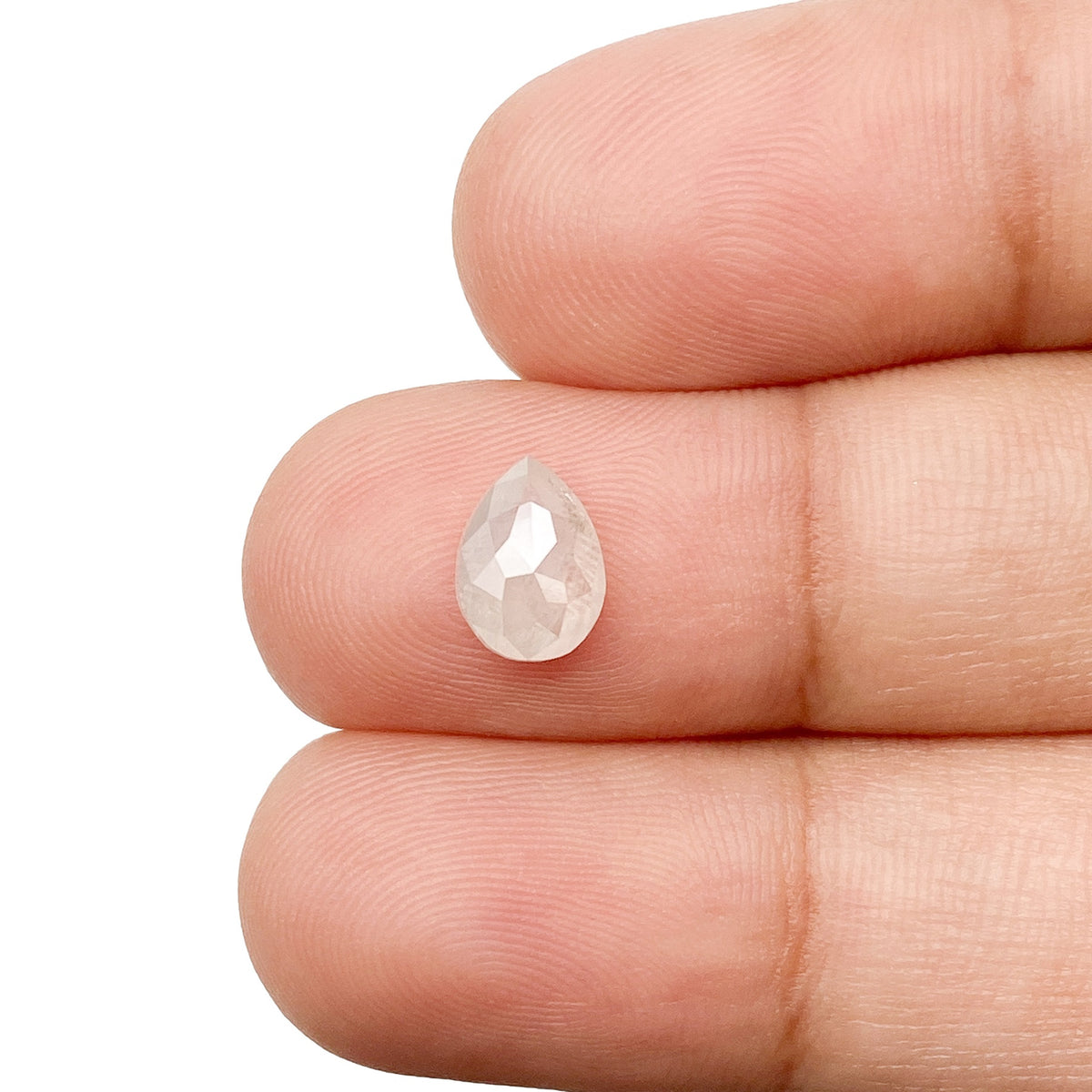 1.14ct | Rustic Pear Shape Rose Cut Diamond - Modern Rustic Diamond