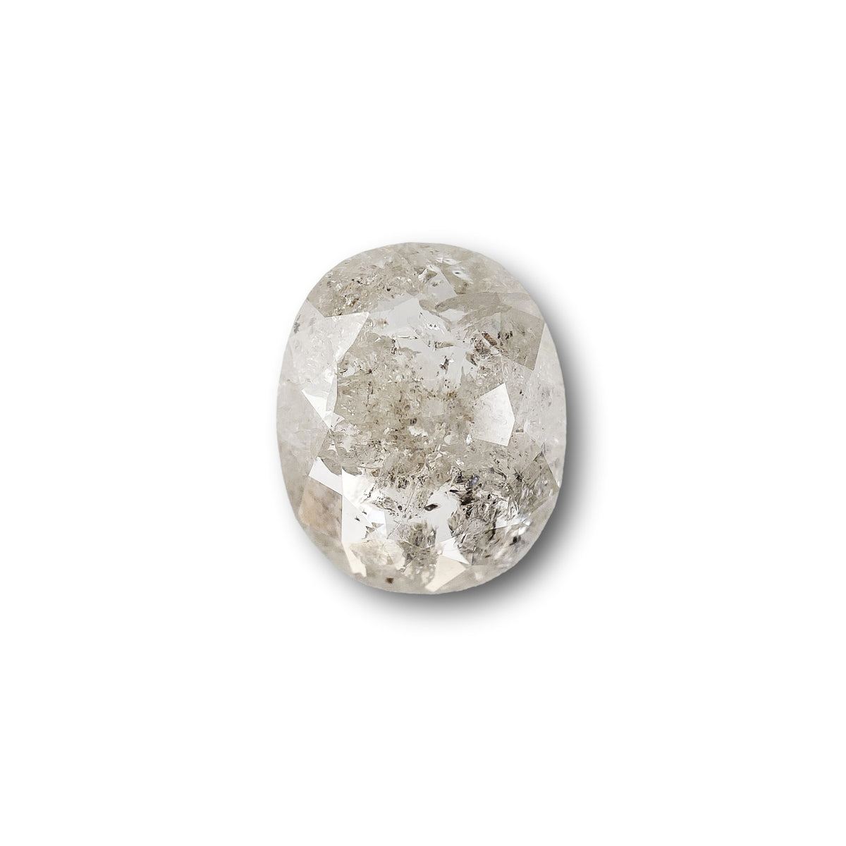 1.35ct | Rustic  Oval Shape Rose Cut Diamond - Modern Rustic Diamond