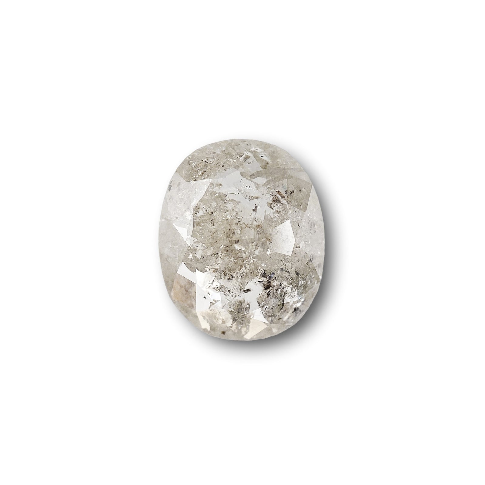 1.35ct | Rustic  Oval Shape Rose Cut Diamond - Modern Rustic Diamond