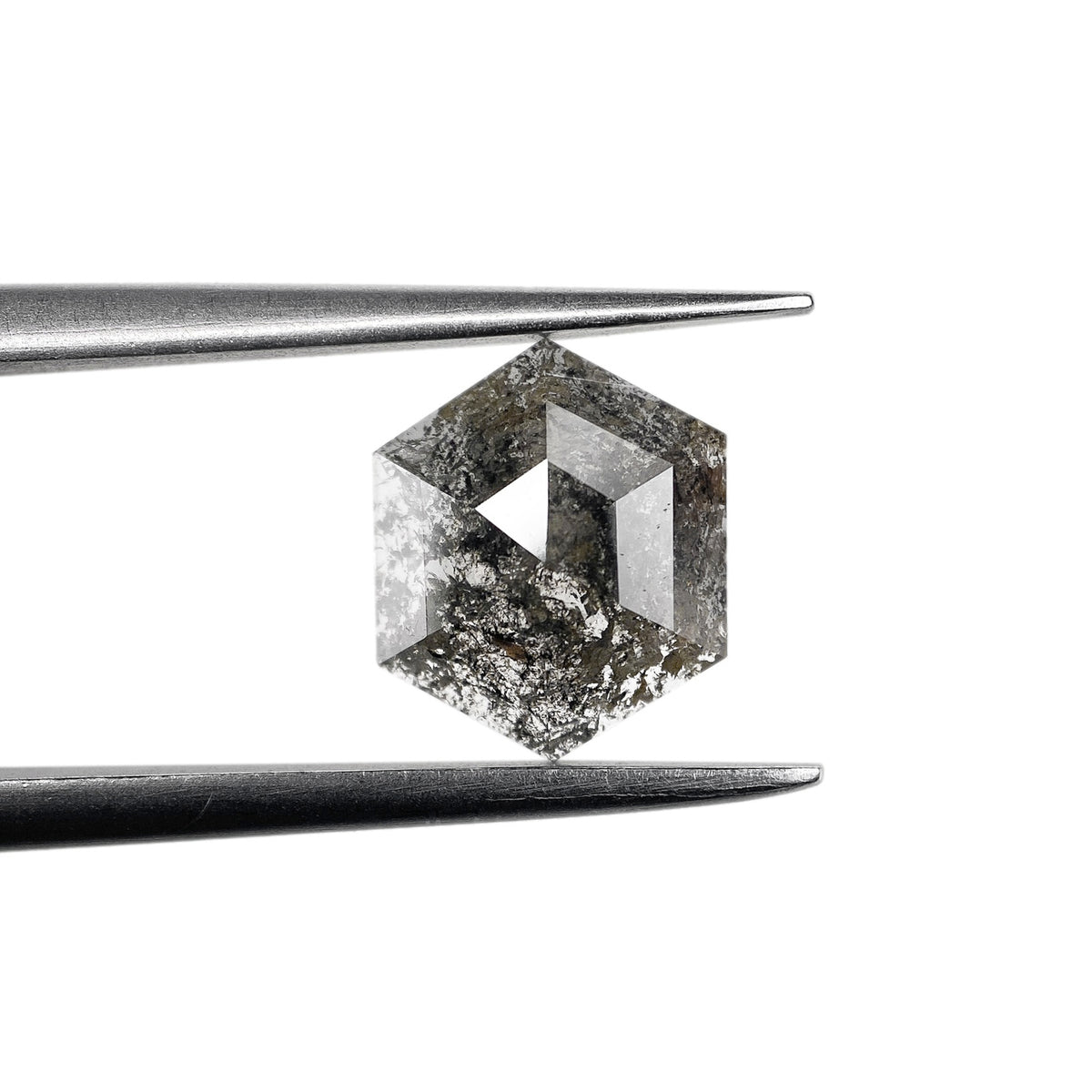 1.15ct | Rustic Hexagon Shape Rose Cut Diamond - Modern Rustic Diamond