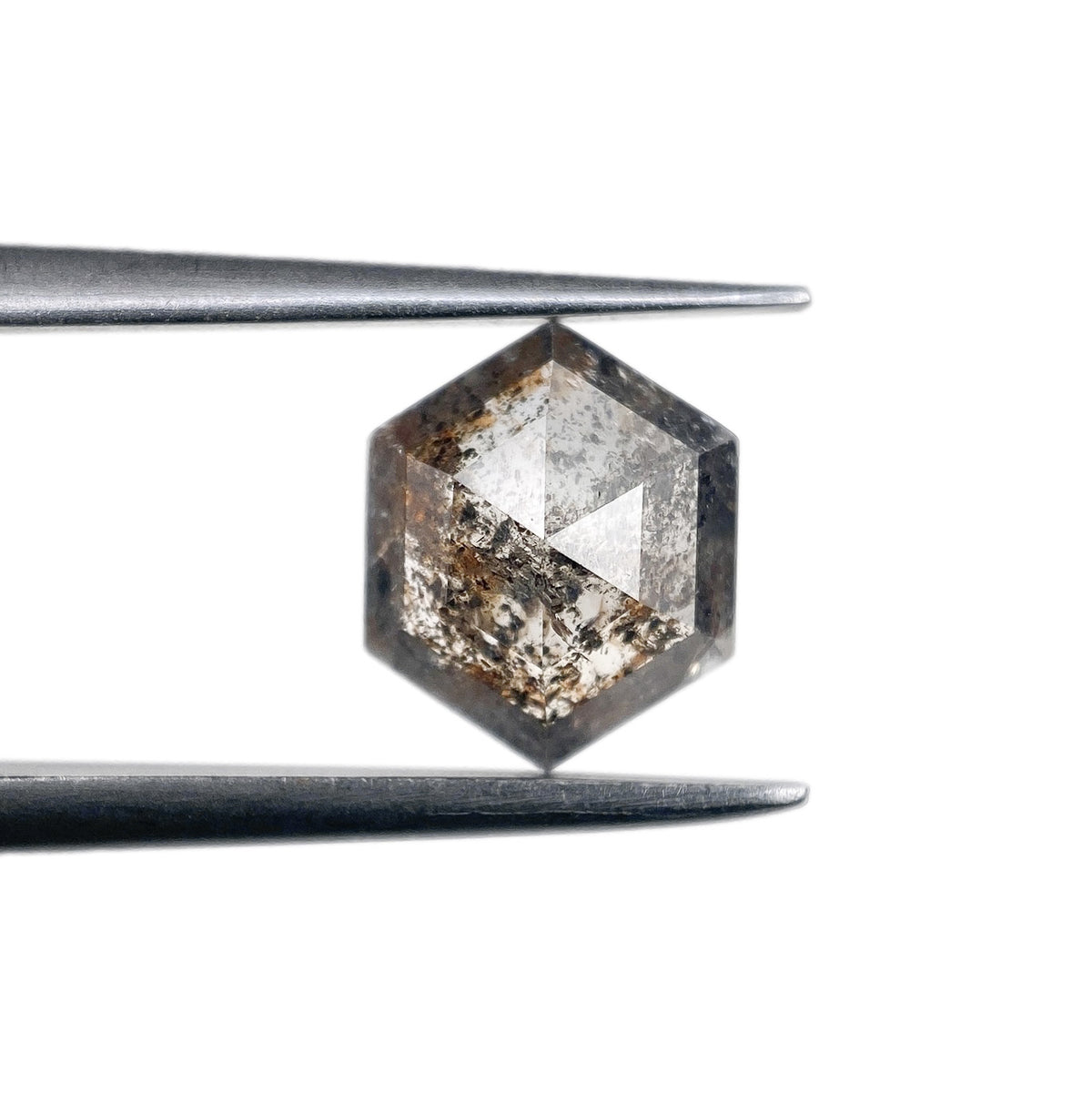 1.15ct | Rustic Hexagon Shape Rose Cut Diamond - Modern Rustic Diamond