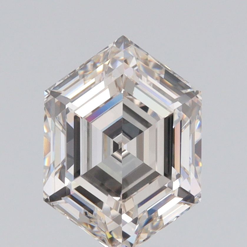 2.05ct | L/VVS2 Hexagon Shape Step Cut Diamond (GIA) - Modern Rustic Diamond
