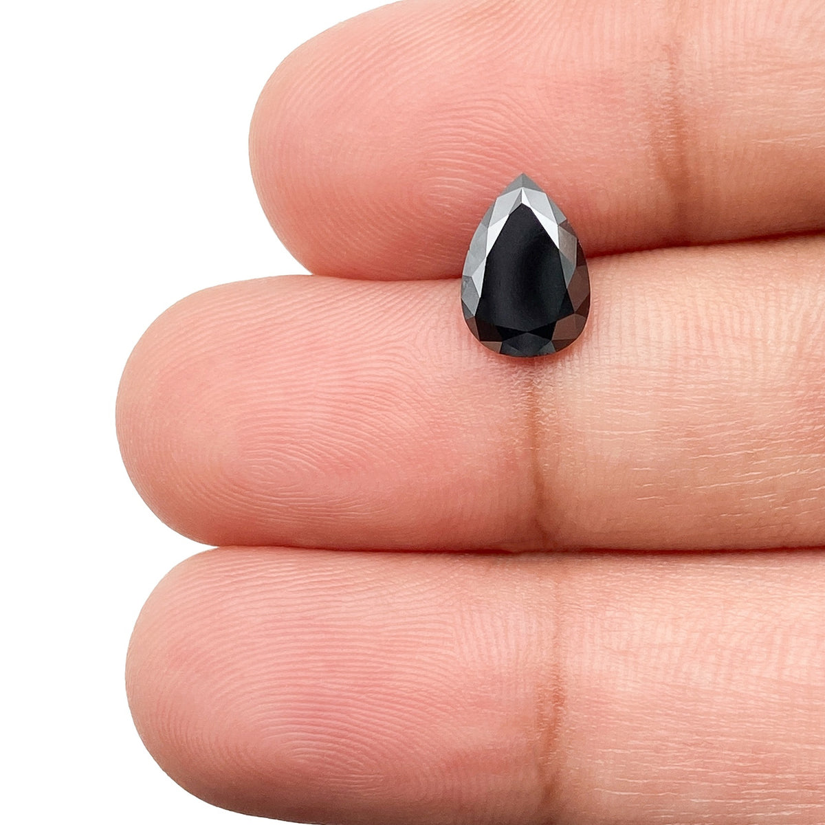 1.16ct | Black Pear Shape Brilliant Cut Diamond - Modern Rustic Diamond