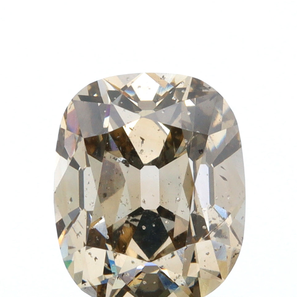1.16ct | Champagne SI Cushion Shape Old Mine Cut Diamond - Modern Rustic Diamond