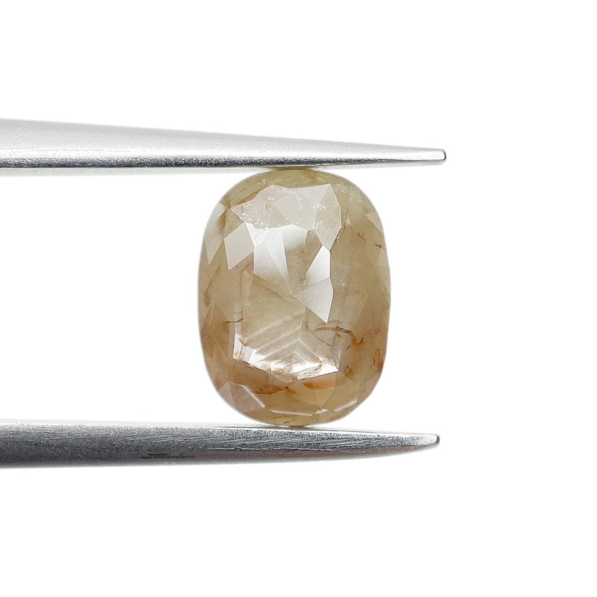 1.16ct | Salt & Pepper Cushion Shape Rose Cut Diamond - Modern Rustic Diamond