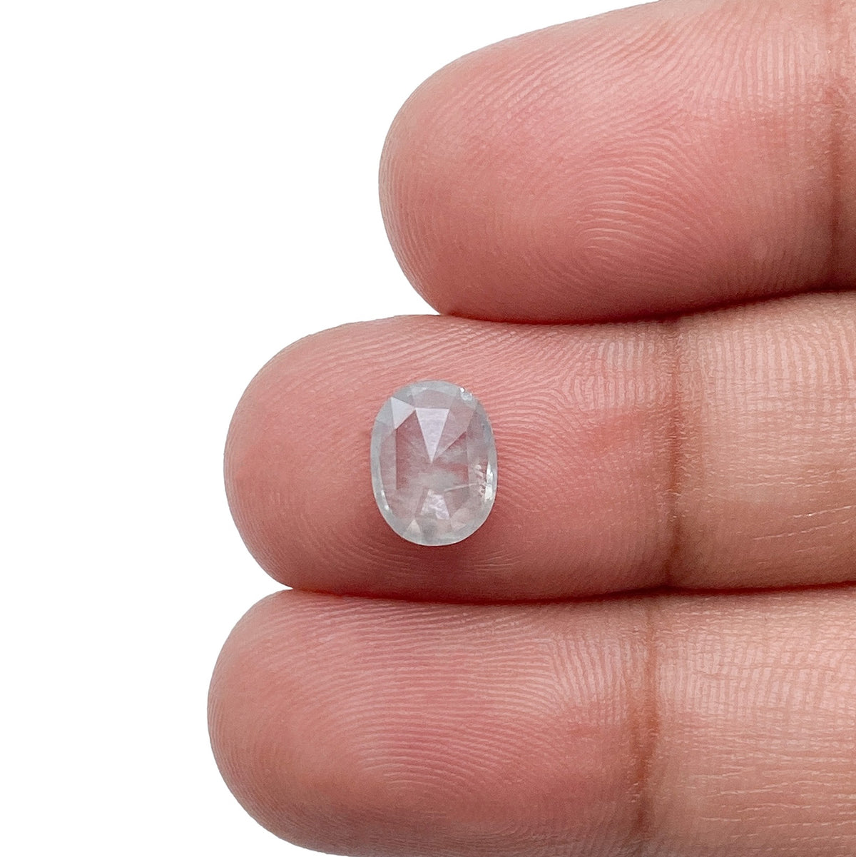 1.16ct | Salt & Pepper Oval Shape Rose Cut Diamond - Modern Rustic Diamond