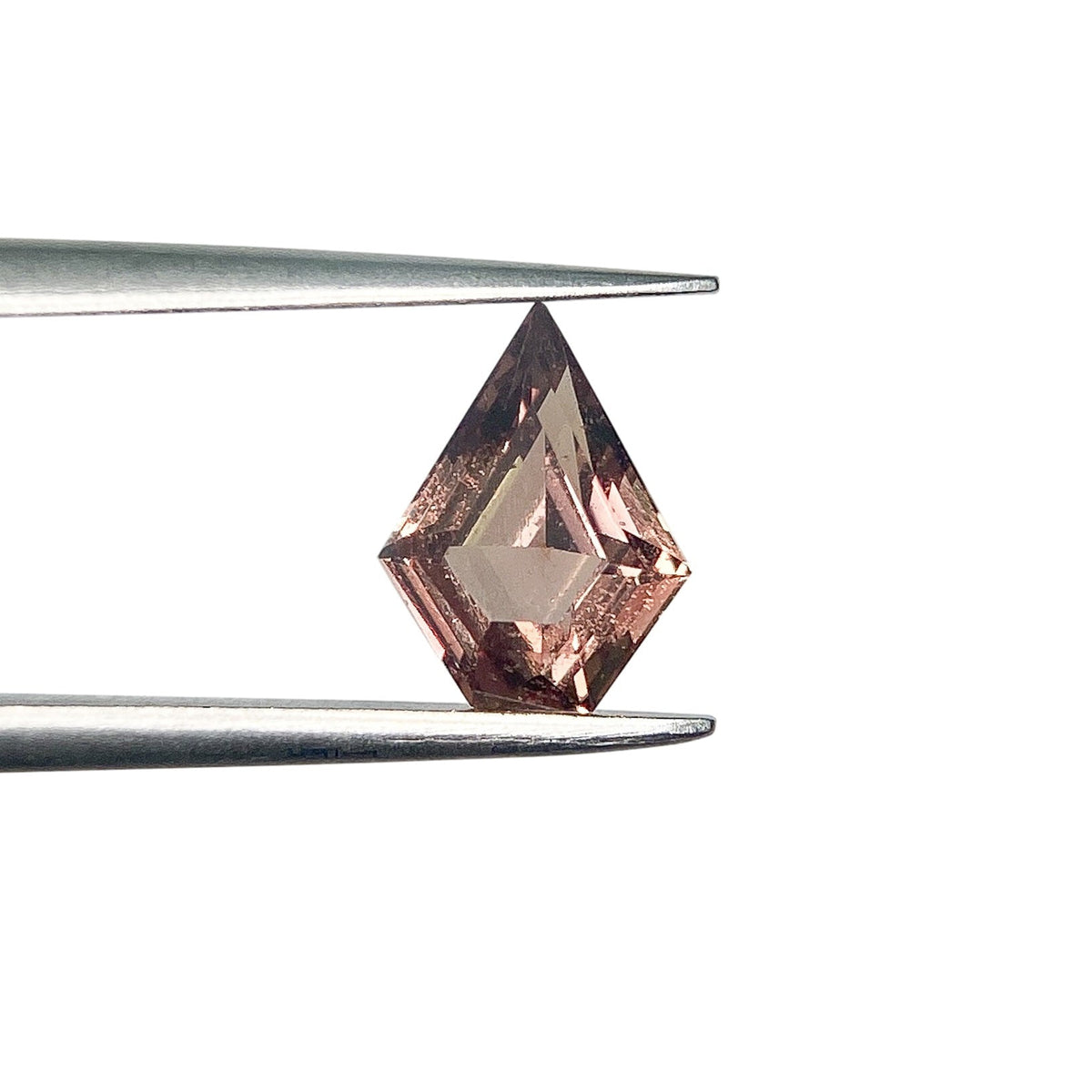 1.16ct | Step Cut Shield Shape Brown Sapphire-Modern Rustic Diamond