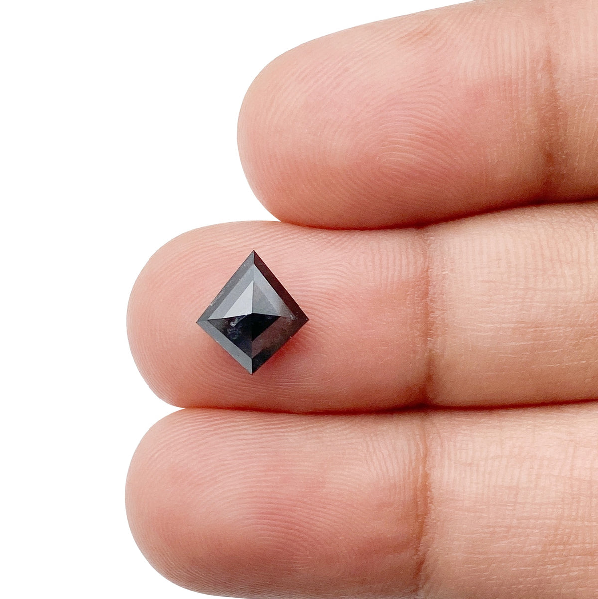 1.17ct | Salt & Pepper Kite Shape Step Cut Diamond - Modern Rustic Diamond