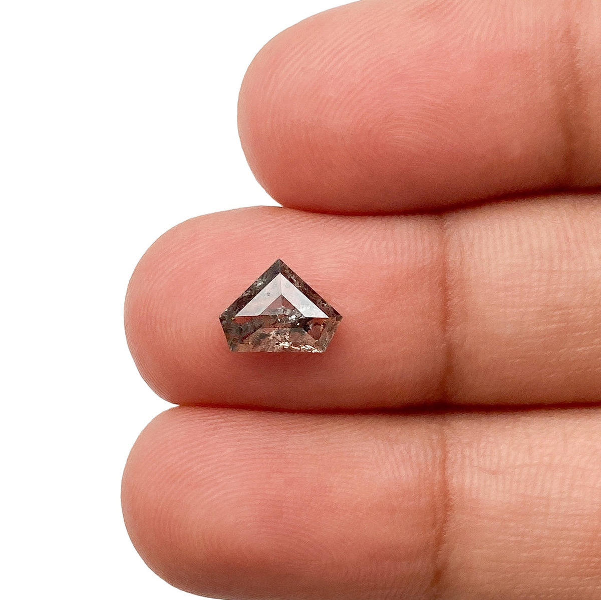 1.17ct | Rustic Shield Shape Rose Cut Diamond - Modern Rustic Diamond