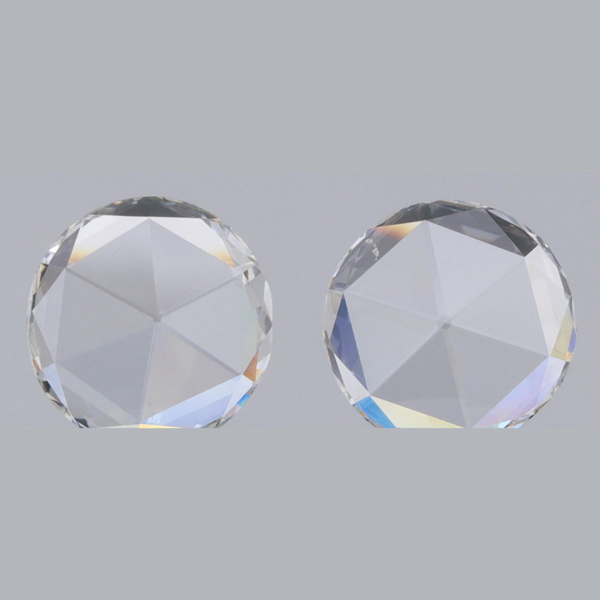 0.40cttw | G-H VS2-SI1 Round Shape Rose Cut Diamond Matched Pair