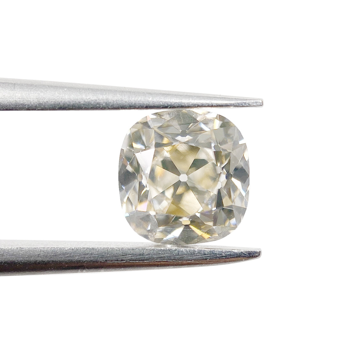 1.18ct | Light Brown VVS Cushion Shape Old Mine Cut Diamond - Modern Rustic Diamond