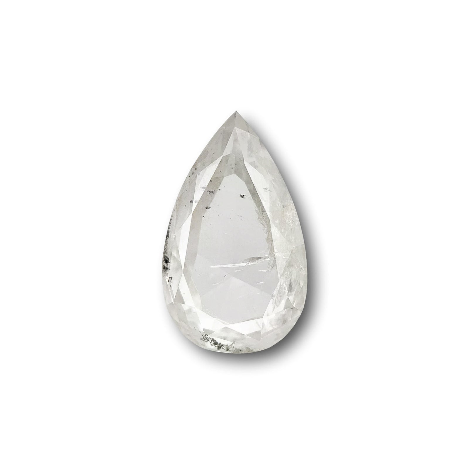 1.18ct | Salt & Pepper Pear Shape Brilliant Cut Diamond - Modern Rustic Diamond