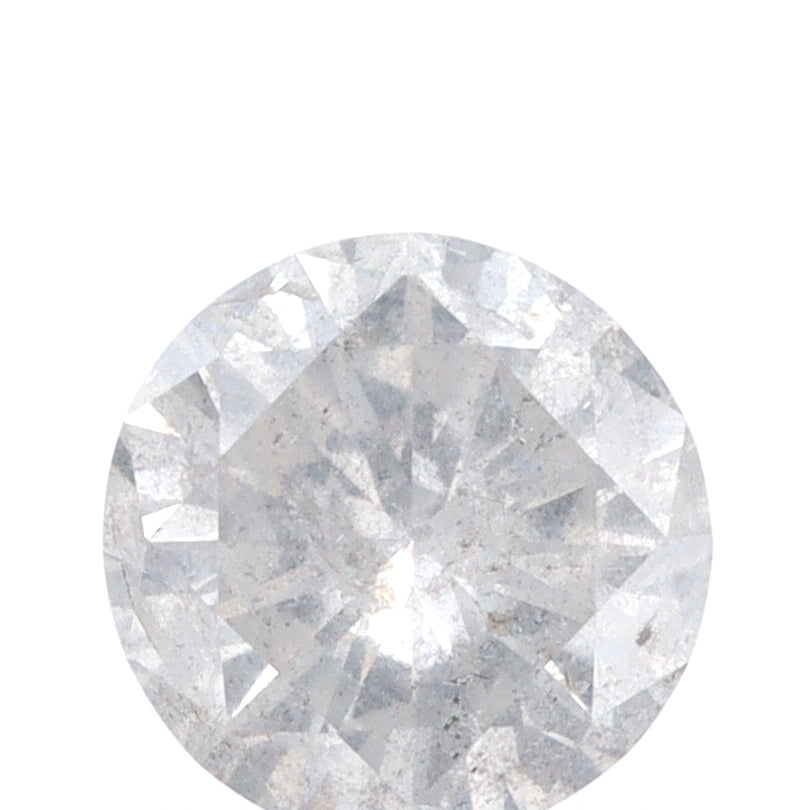 1.18ct | Salt & Pepper Round Shape Brilliant Cut Diamond - Modern Rustic Diamond