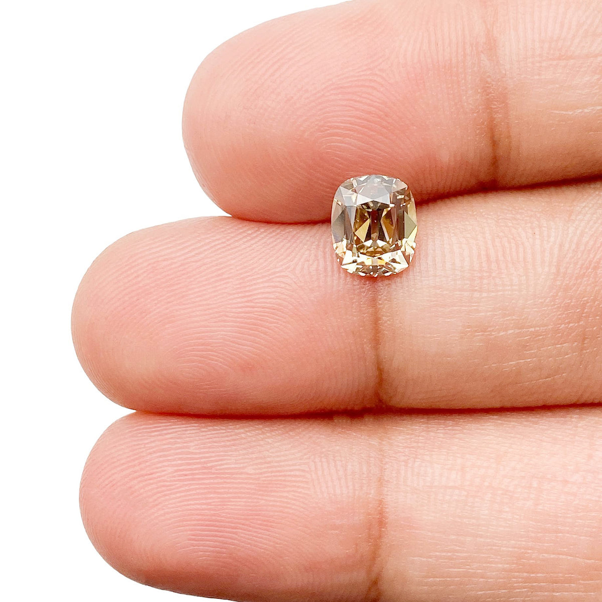 1.19ct | Champagne SI1 Cushion Shape Old Mine Cut Diamond (GIA) - Modern Rustic Diamond