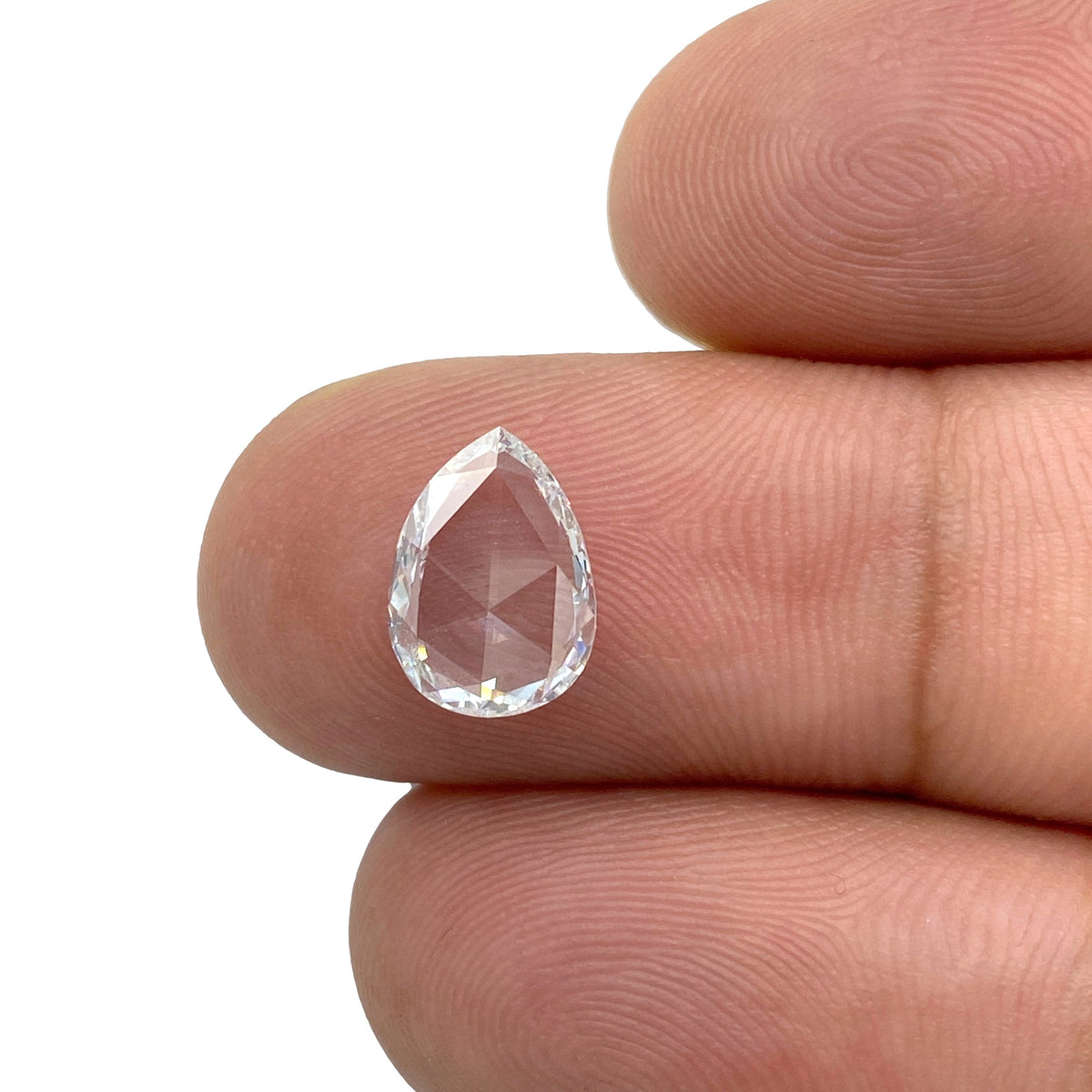 1.19ct | D/VS1 Pear Shape Rose Cut Diamond (GIA) - Modern Rustic Diamond