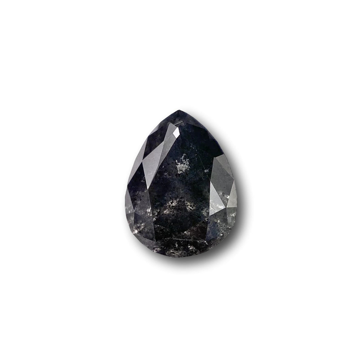 0.92ct | Salt & Pepper Pear Shape Brilliant Cut Diamond