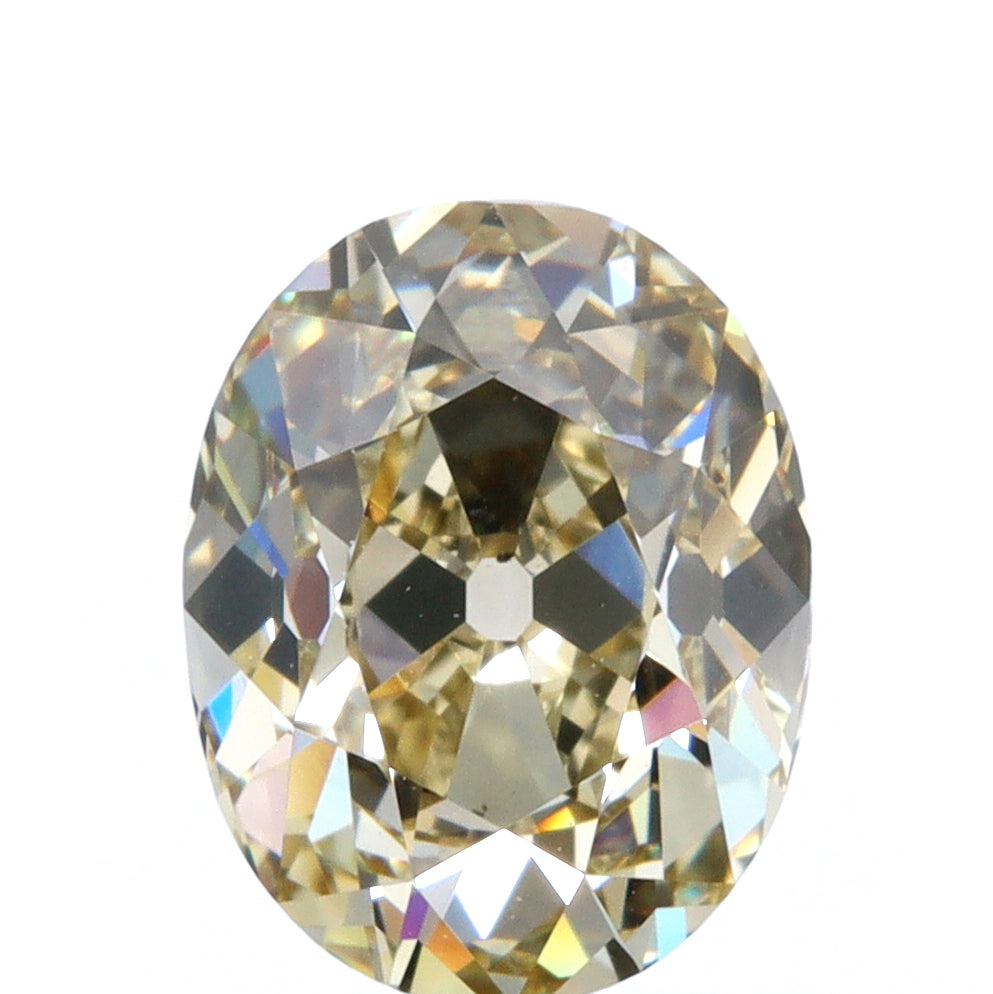 1.12ct | Yellow SI1 Oval Shape Old Mine Cut Diamond (GIA)