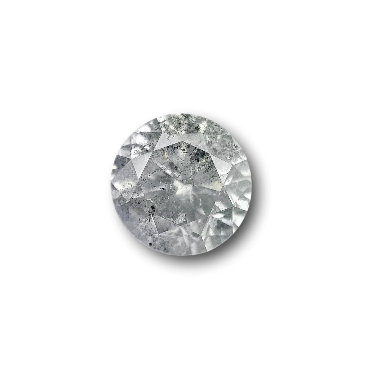 1.14ct | Salt & Pepper Round Shape Brilliant Cut Diamond