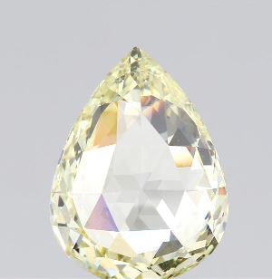 2.19ct | Fancy Light Yellow SI1 Pear Shape Rose Cut Diamond (GIA) - Modern Rustic Diamond