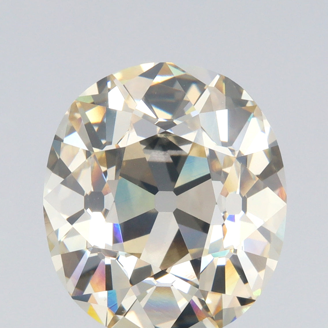6.06ct | S-T/VS2 Cushion Shape Vintage Old Mine Cut Diamond (GIA) - Modern Rustic Diamond