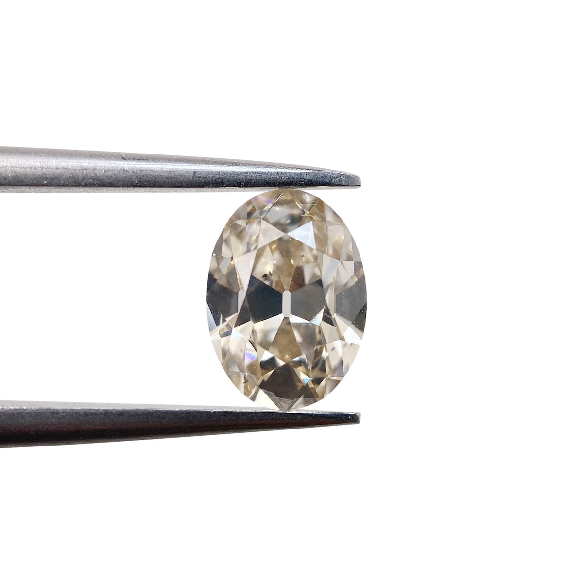 1.20ct | Fancy Light Brown/ VS2 Oval Shape Old Mine Cut Diamond-Modern Rustic Diamond