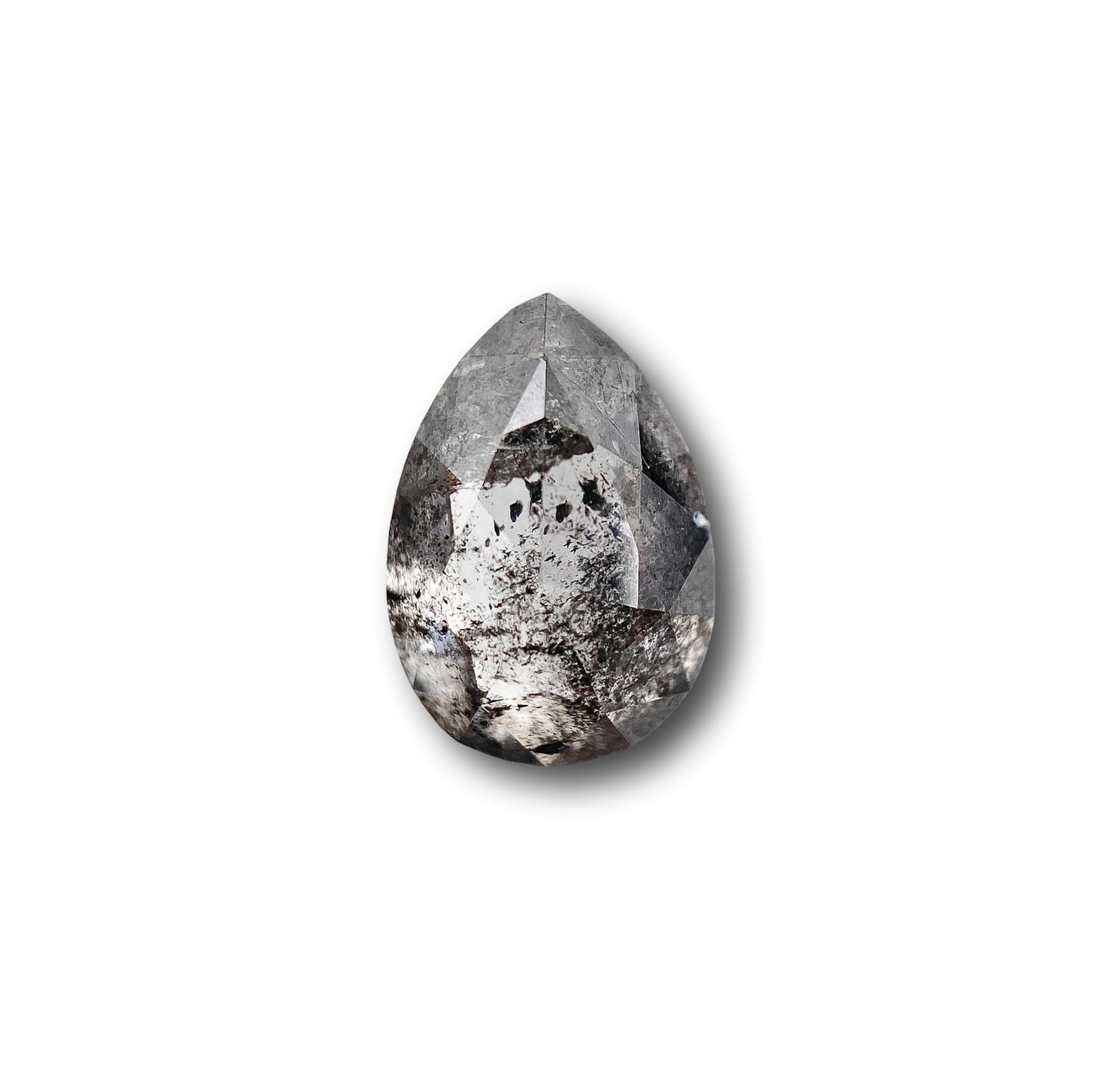 1.20ct | Rustic Pear Shape Rose Cut Diamond - Modern Rustic Diamond