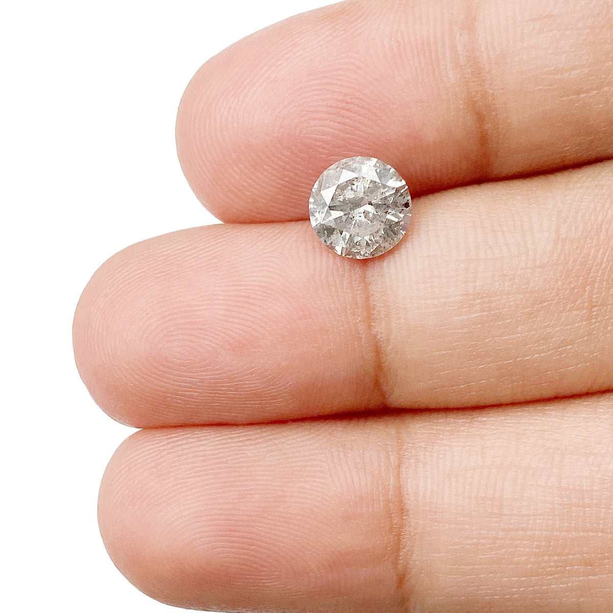1.20ct | Rustic Round Shape Brilliant Cut Diamond - Modern Rustic Diamond